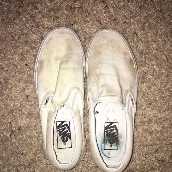 dirty white vans shoes